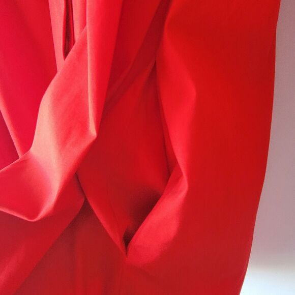 lafayette 148 new york long sleeve button up red shirt size S - Picture 5 of 7